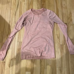 Pink savanna/pink mist long sleeve swiftly tech lululemon